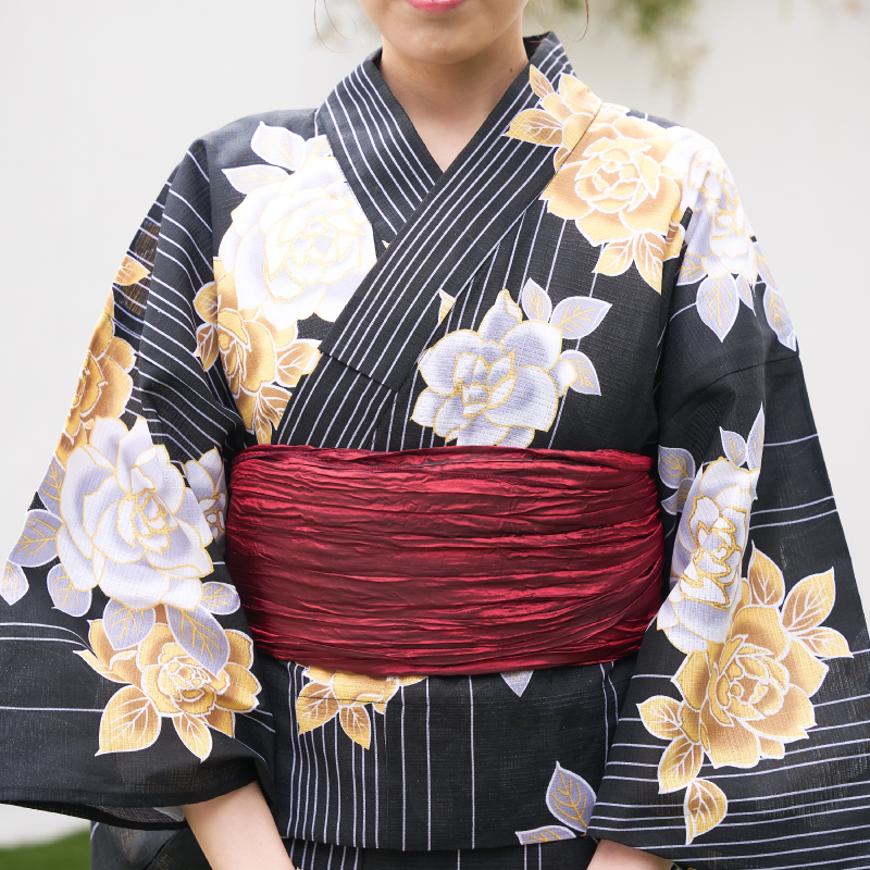 婦人ゆかた セパレート 薔薇 [16700313 B-5]