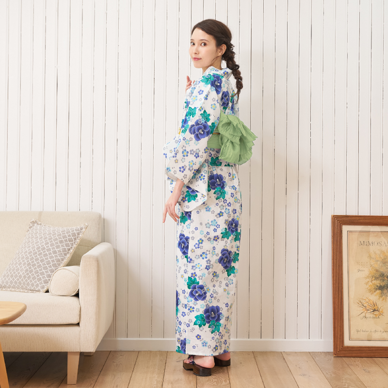 婦人ゆかた セパレート 散し桜 [16700206-7]