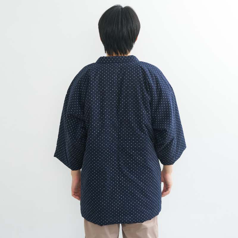 久留米手作り袢天 #734 紺