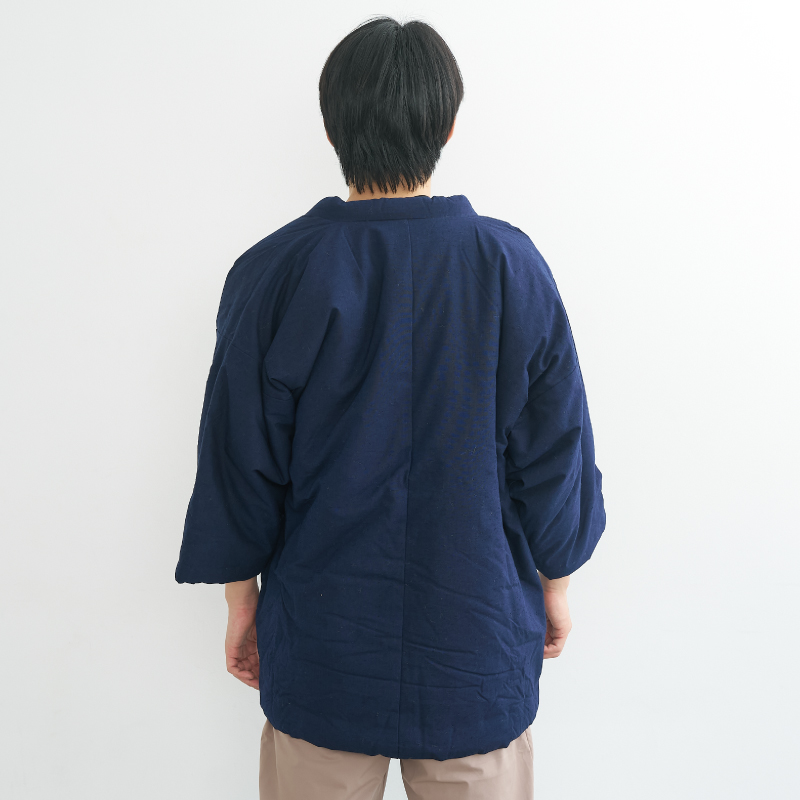 久留米手作り袢天 パッチワーク #9601 紺