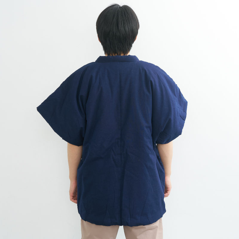 久留米手作り奴袢天 パッチワーク #960 紺