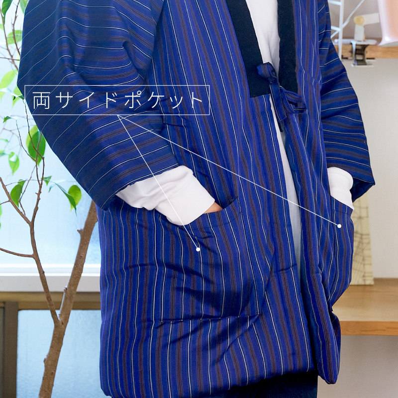 久留米手作り袢天 柄アソート #911 紳士 2L