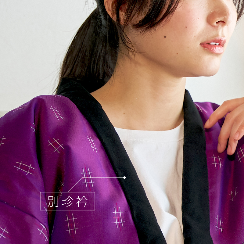 久留米手作り袢天 柄アソート #821 婦人 2L