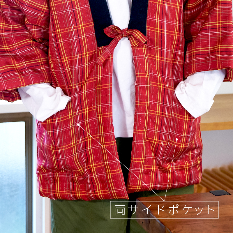 久留米手作り袢天 柄アソート #821 婦人 2L
