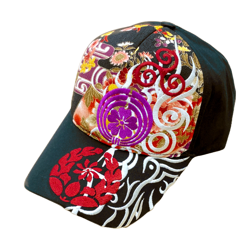 刺繍キャップ 家紋トライバル