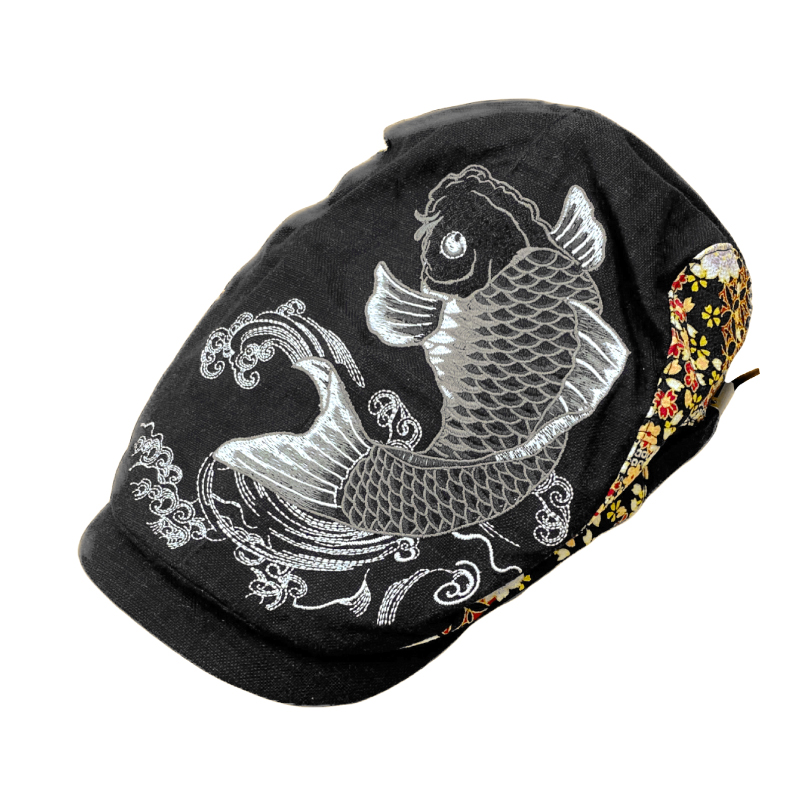 刺繍ハンチング 鯉