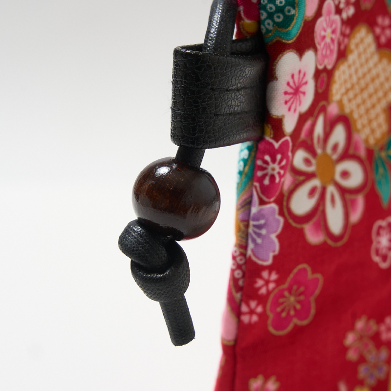 天ファスナーポシェット 和柄 派手系