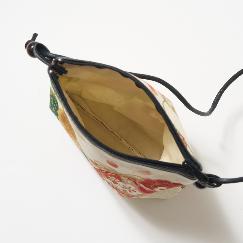 天ファスナーポシェット 和柄 地味系