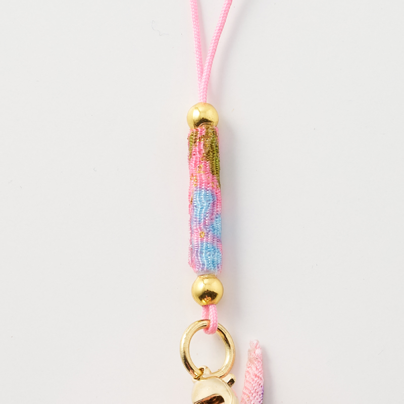 ちりめん折鶴根付 5個セット