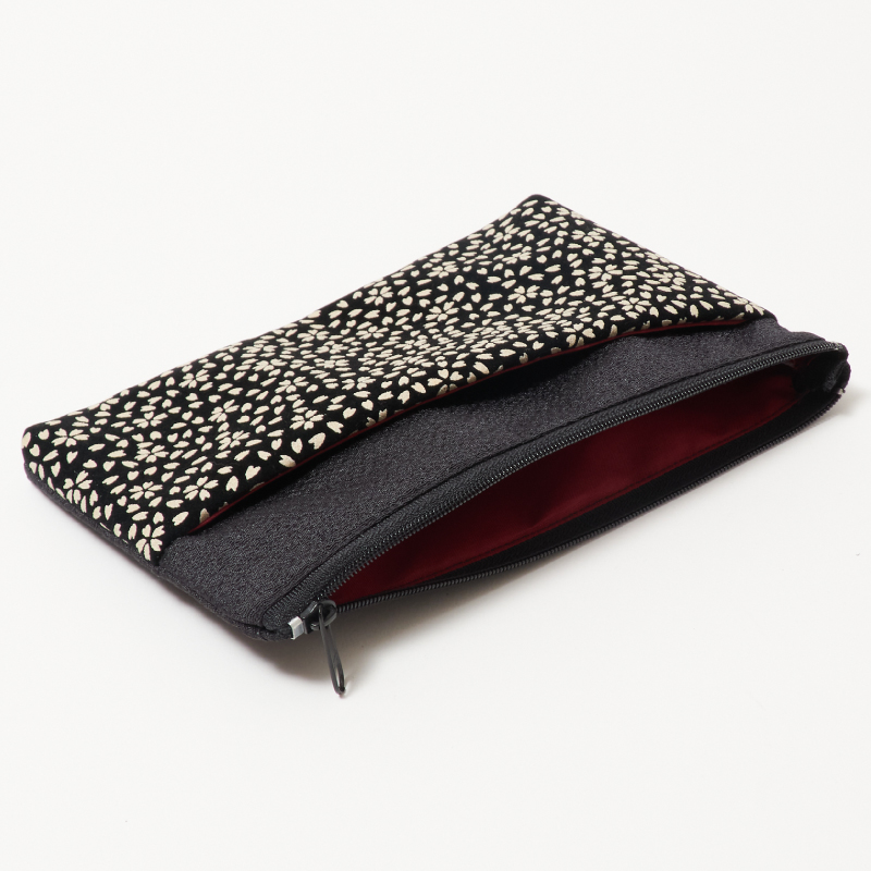 【限定品】印伝調 斜め前ポケットポーチ 桜