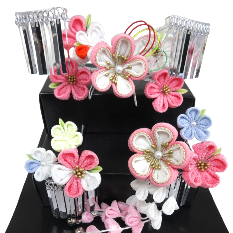 七五三 髪飾り お子様セット No.2105 ピンク