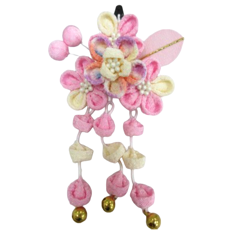 七五三 髪飾り かんざしスリーピン No.2405 ピンク