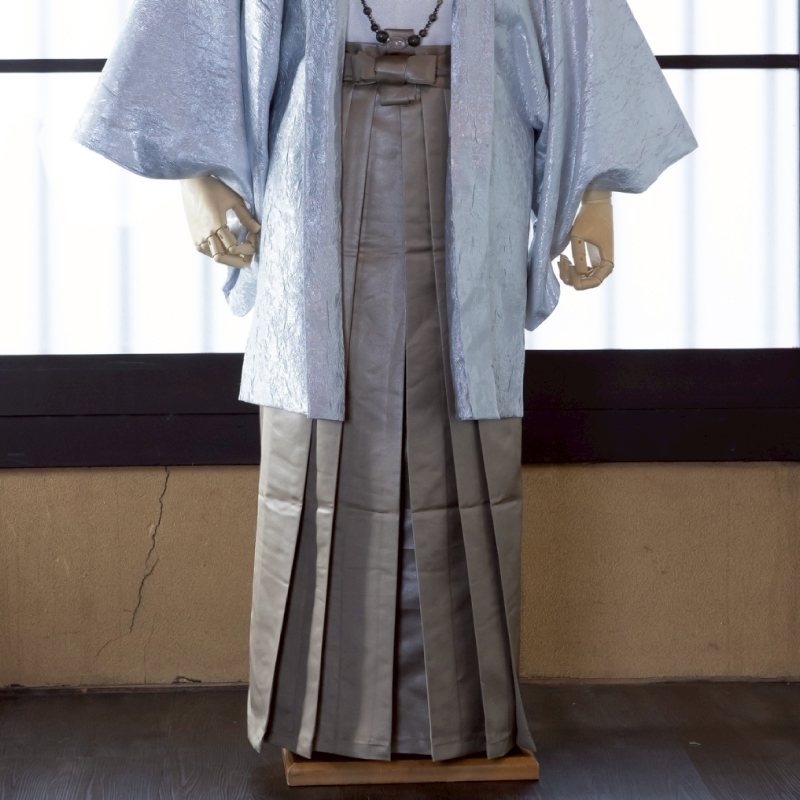  花わらべ メンズ トータルセット MR-11 （メタリック×シルバー）