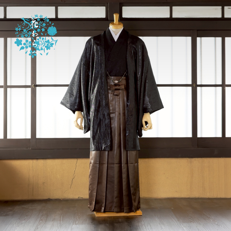  花わらべ メンズ トータルセット MR-12 （メタリック×黒）