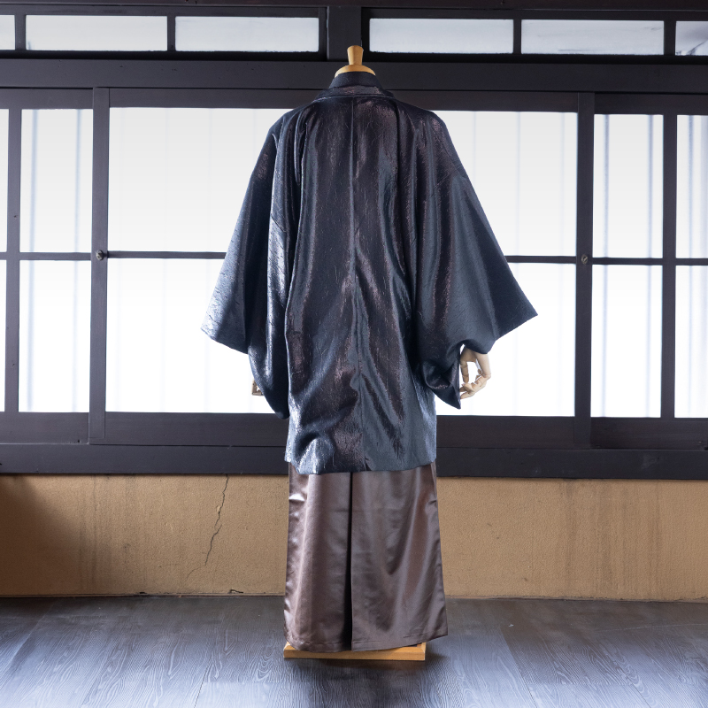  花わらべ メンズ トータルセット MR-12 （メタリック×黒）