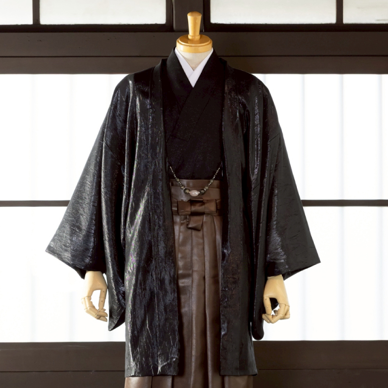  花わらべ メンズ トータルセット MR-12 （メタリック×黒）