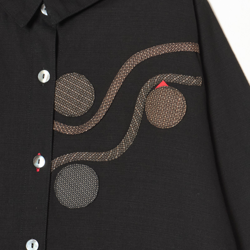 タイ絣古布 パッチワークジャケット M1343