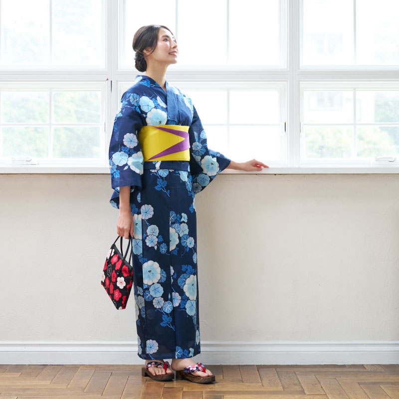婦人ゆかた ラメ入り生地