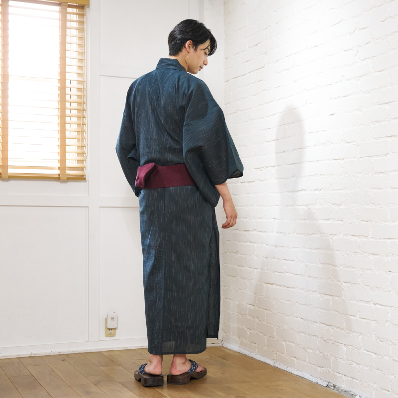 紳士ゆかた 先染めしじら