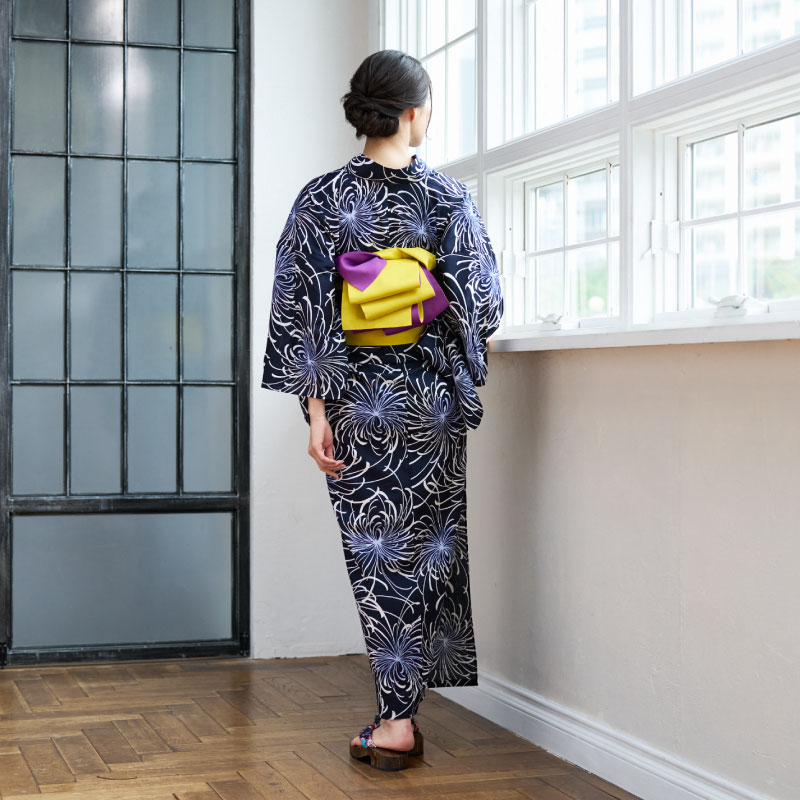 婦人ゆかた スラブ地単色
