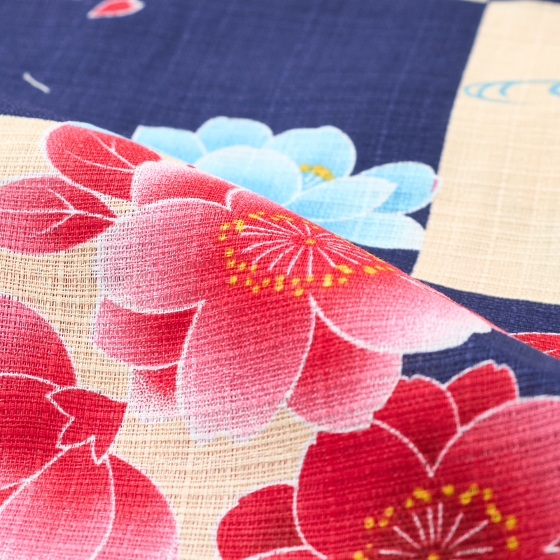 ジュニア浴衣 市松桜 [18401602]