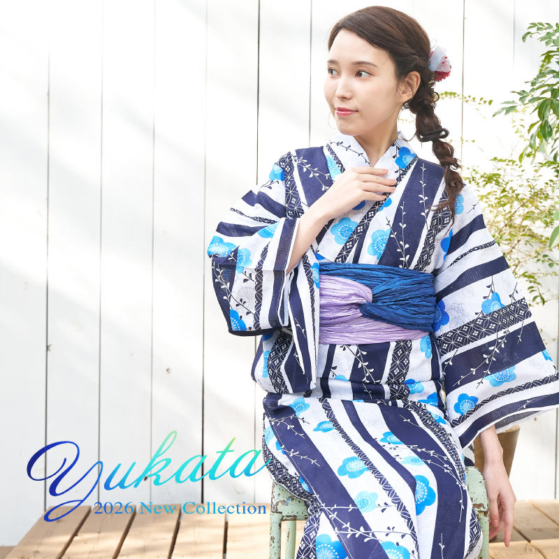 婦人ゆかた 銀ラメ