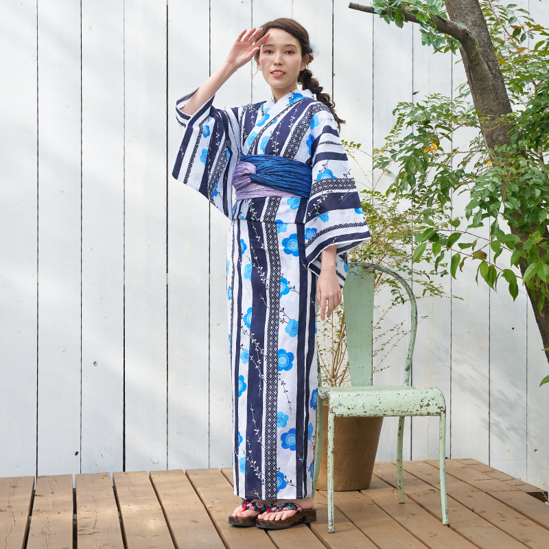 婦人ゆかた 銀ラメ