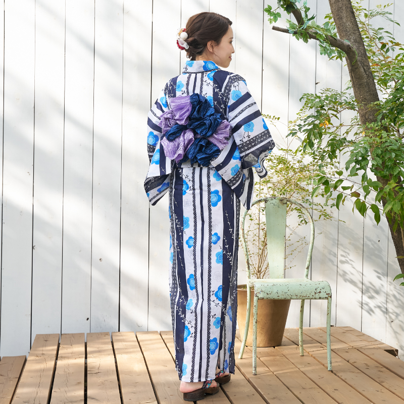 婦人ゆかた 銀ラメ