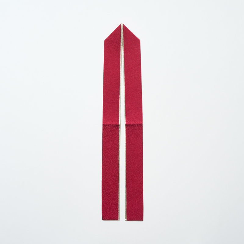 伊達衿 重ね衿 バチ衿 金裏 綸子小紋柄