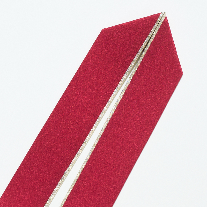 伊達衿 重ね衿 バチ衿 金裏 綸子小紋柄