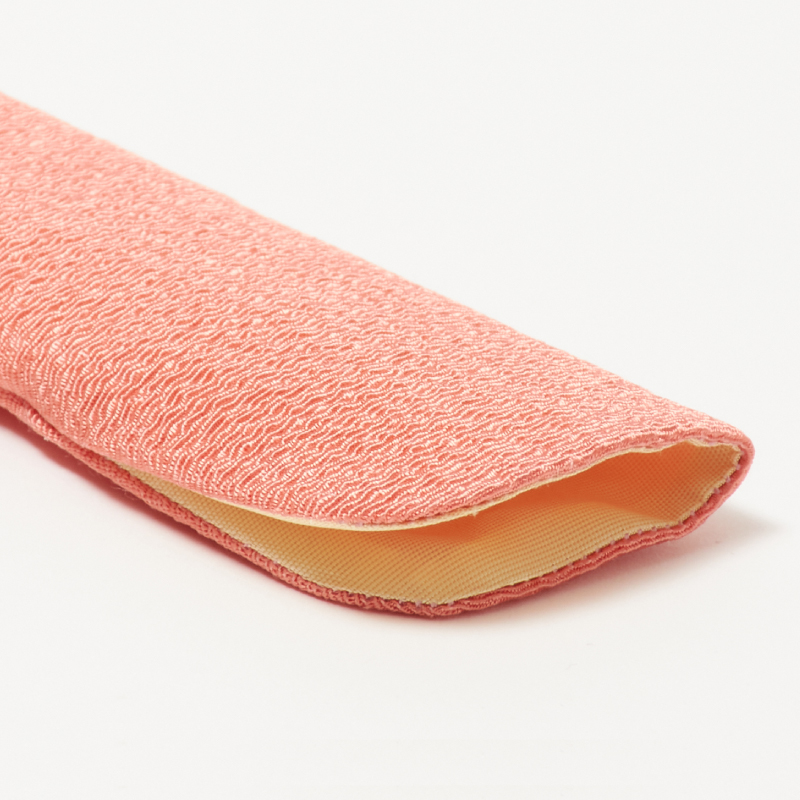 婦人 扇子刺し袋 ちりめん 無地