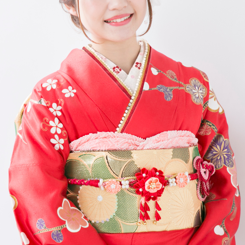 伊達衿 重ね衿 Wカラー パール玉