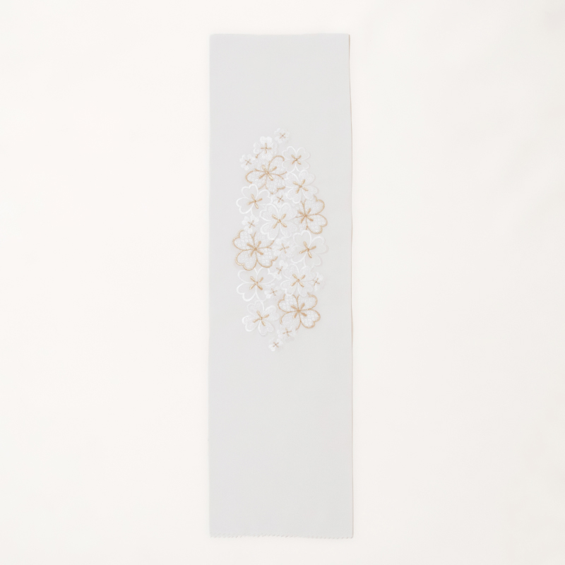 刺繍半衿 ポリエステル 疋田桜
