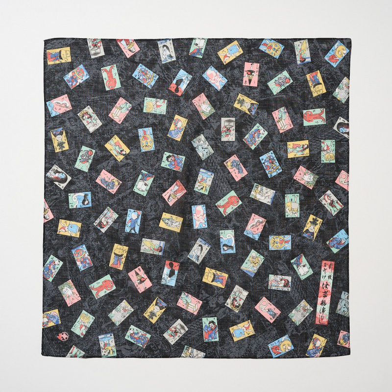 妖怪づくし ハンカチ おどけばけもの尽くし