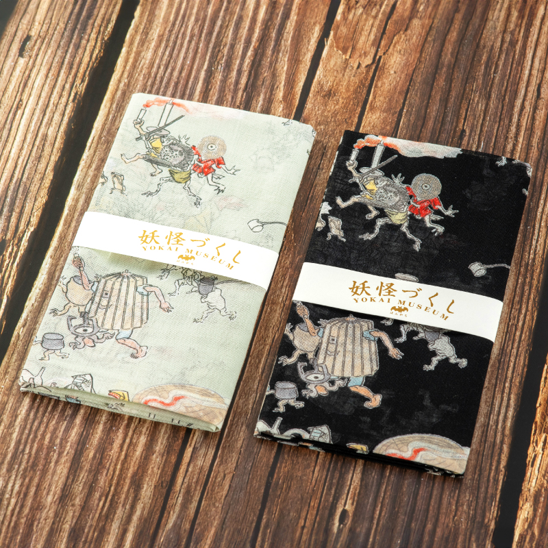 妖怪づくし ハンカチ 百鬼夜行