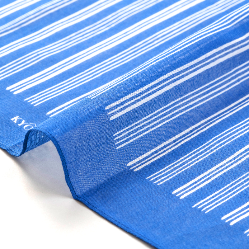 KYOTO BLUE ガーゼハンカチ