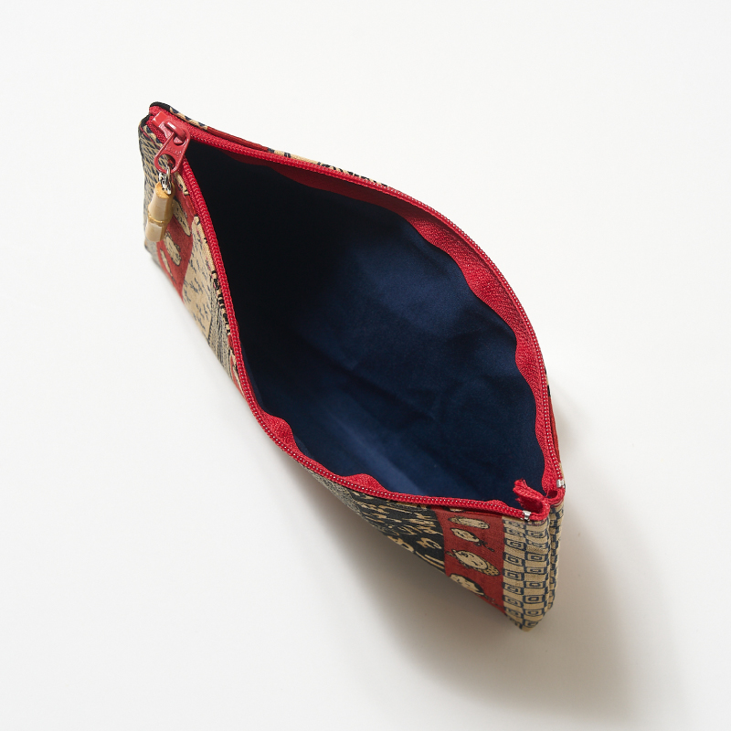 時代小紋 角平ポーチ