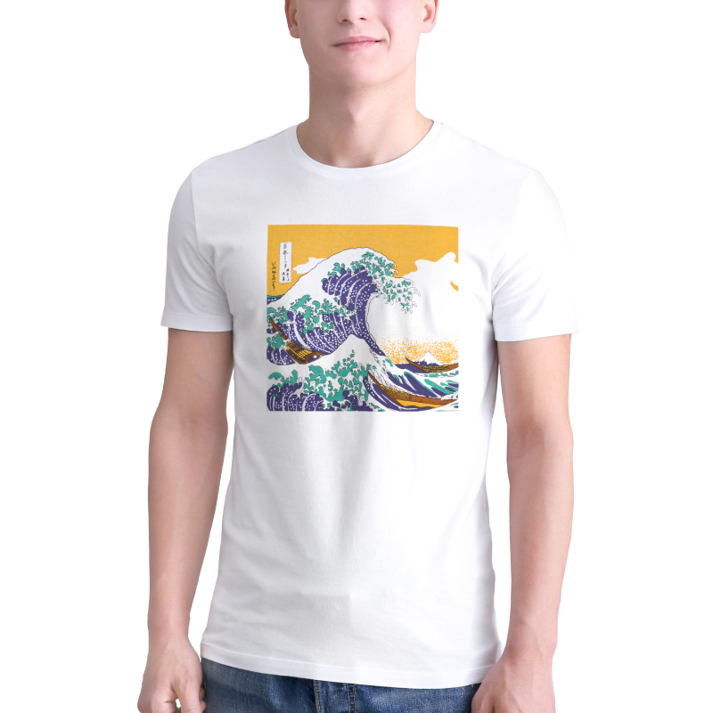 Tシャツ 波裏 白