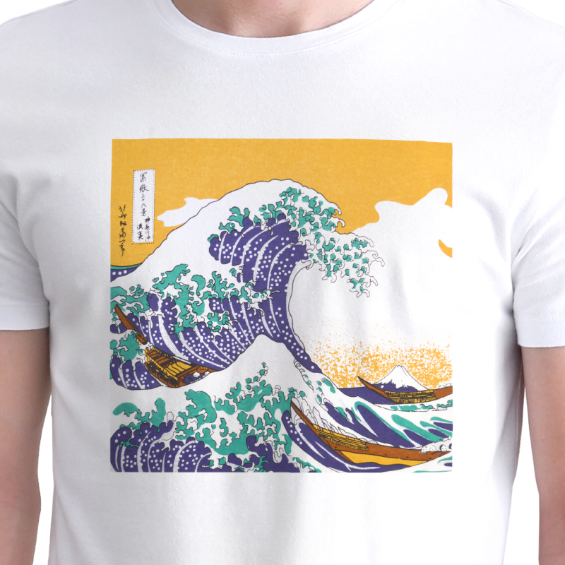 Tシャツ 波裏 白