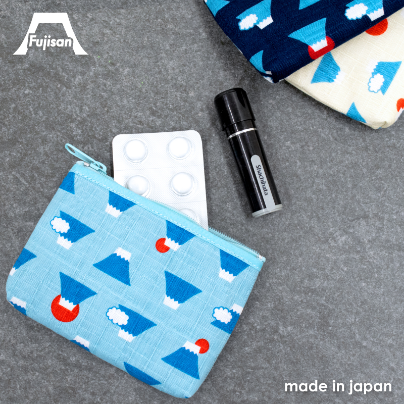 富士山 ファスナー付きカード小銭入れ