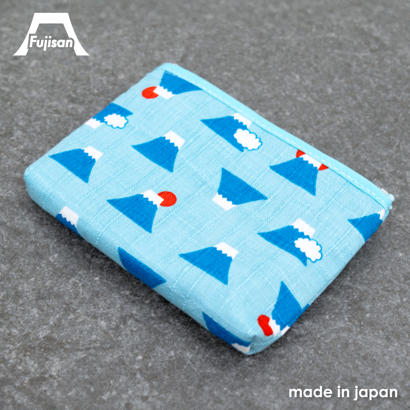 富士山 ファスナー付きカード小銭入れ
