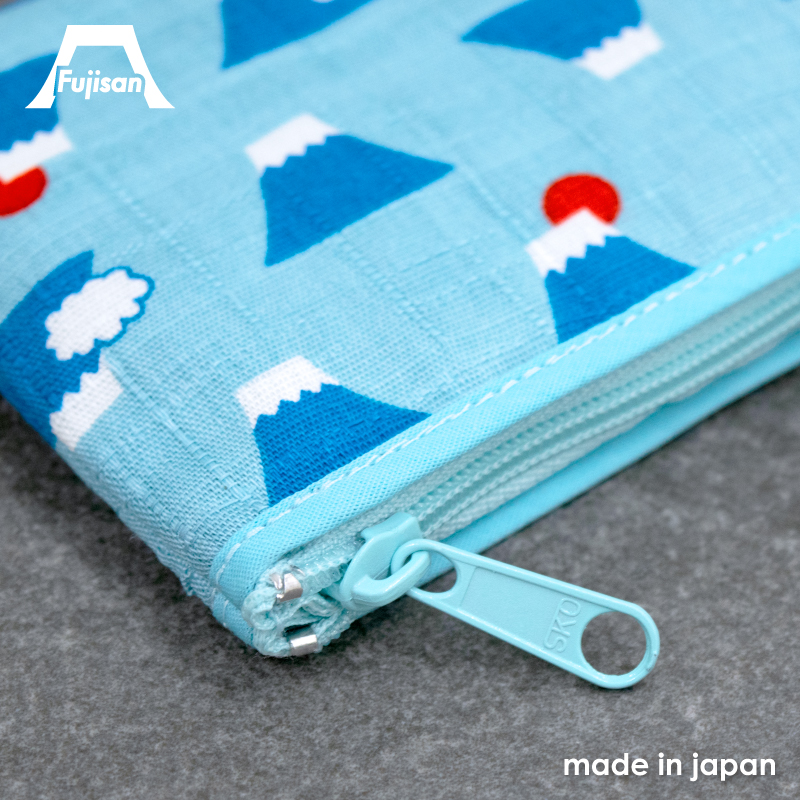 富士山 ファスナー付きカード小銭入れ