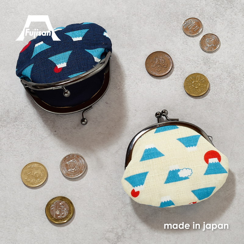 富士山 がま口小銭入 2.5口金