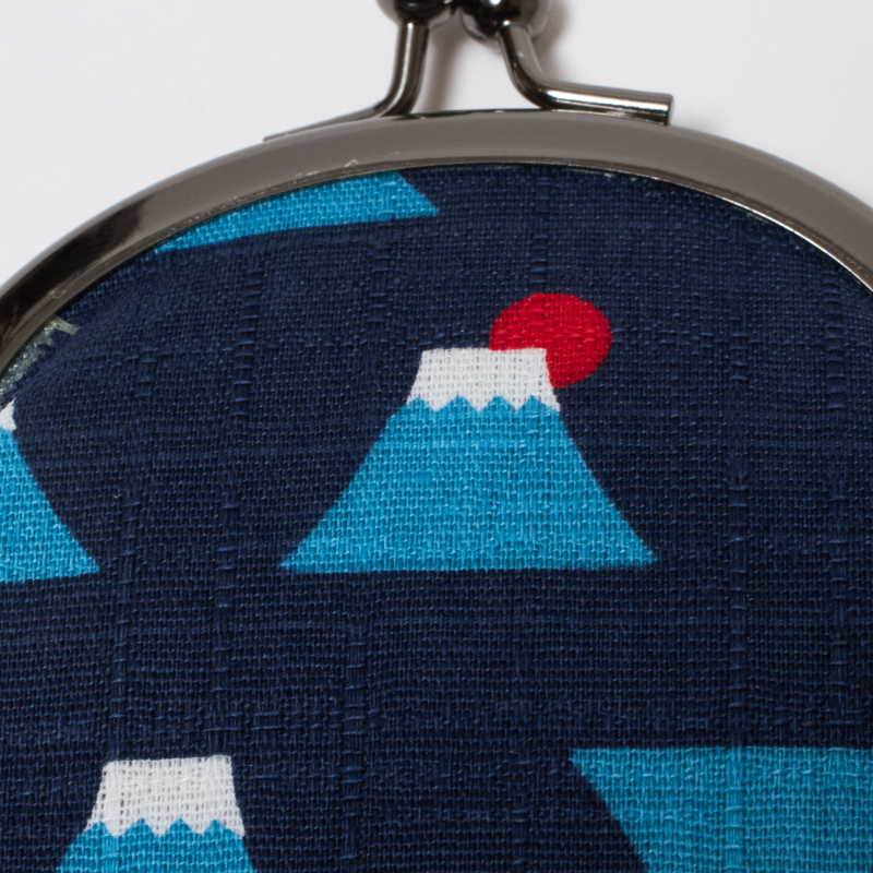 富士山 がま口小銭入 2.5口金