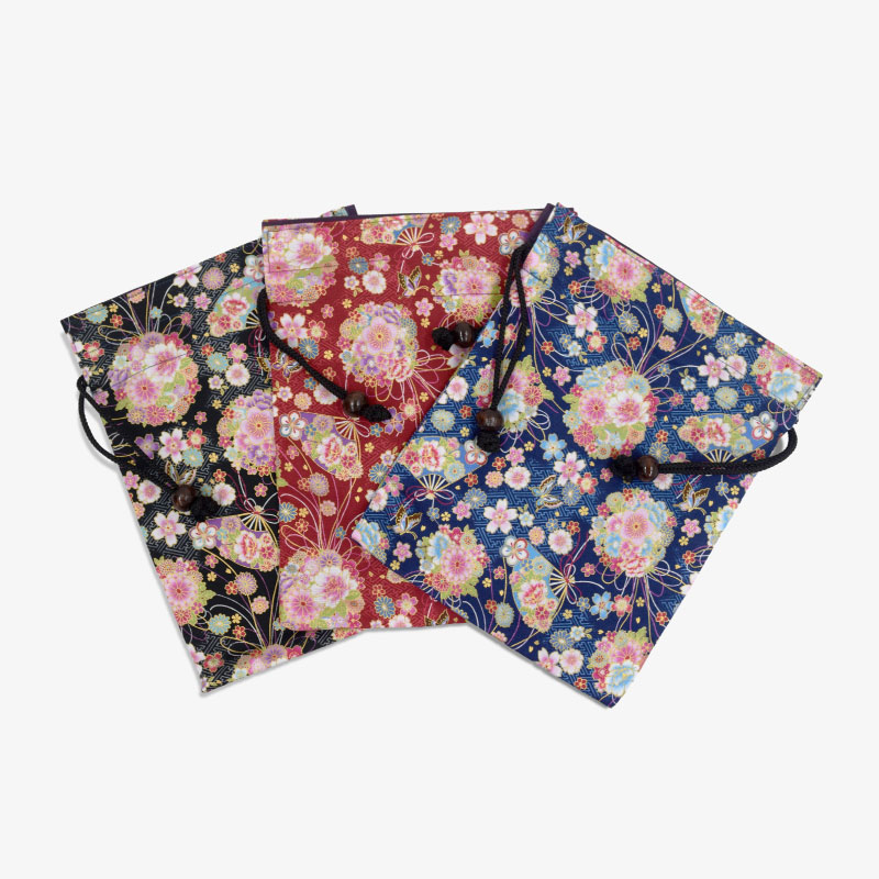 華ざくら 木玉付巾着