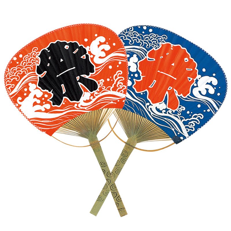 中万月竹うちわ