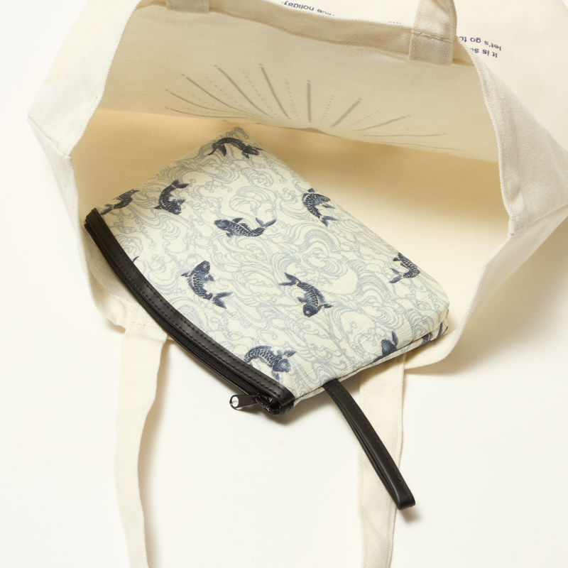 限定品 華古布 手付ポーチ （大）鯉