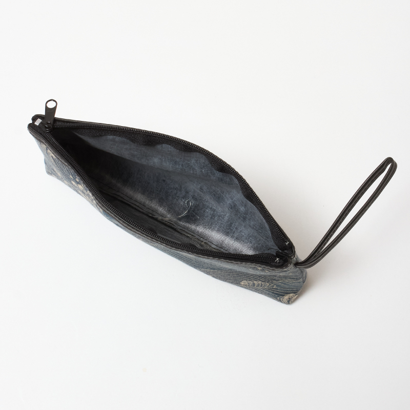 限定品 華古布 手付ポーチ （大）波