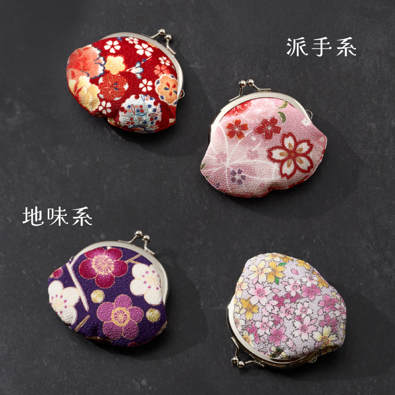 ちりめん友禅 2.5寸がま口