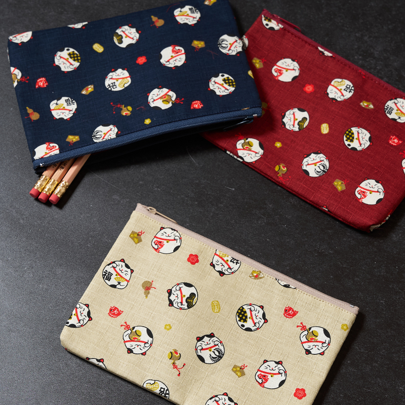 【特価品】ころころふくねこ 角平ポーチ